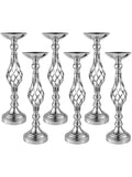 6pcs Silver Metal Flower Vases18.7Inches
