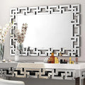 Rectangular Large Wall Mirror Modern Accent