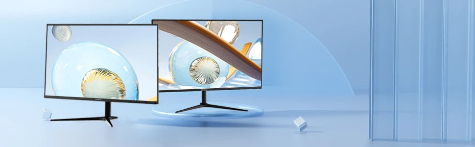 27-inch Computer Monitor IPS Panel PC Monitors FHD 1080p 75Hz LED Display Home Office Desktop Screen, HDMI, VGA, Flicker