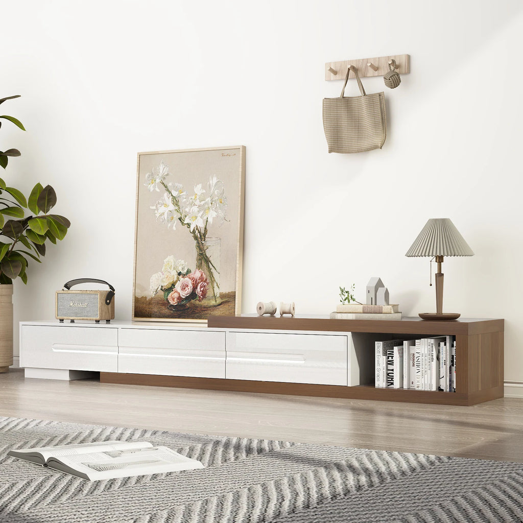 82-110'' Extendable TV Stand for Up to 120"TV