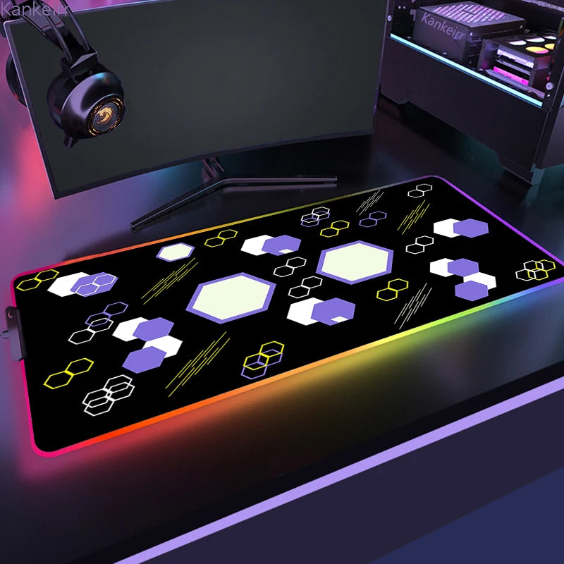 RGB Hexagonal Mouse Pad 900x350 LED
