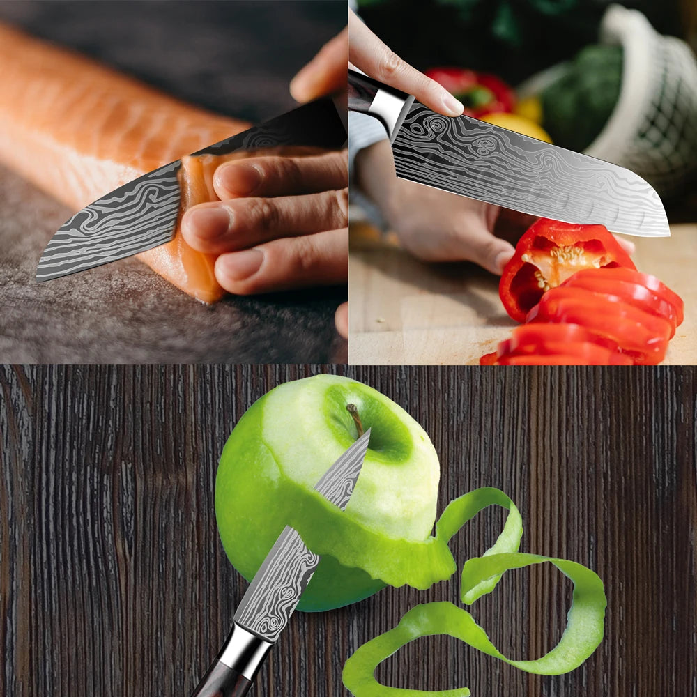 5Pcs Kitchen Chef Knife Set