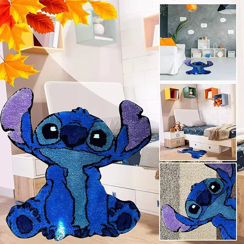 60cm New Disney Kawaii Stitch Anime Mat Carpets