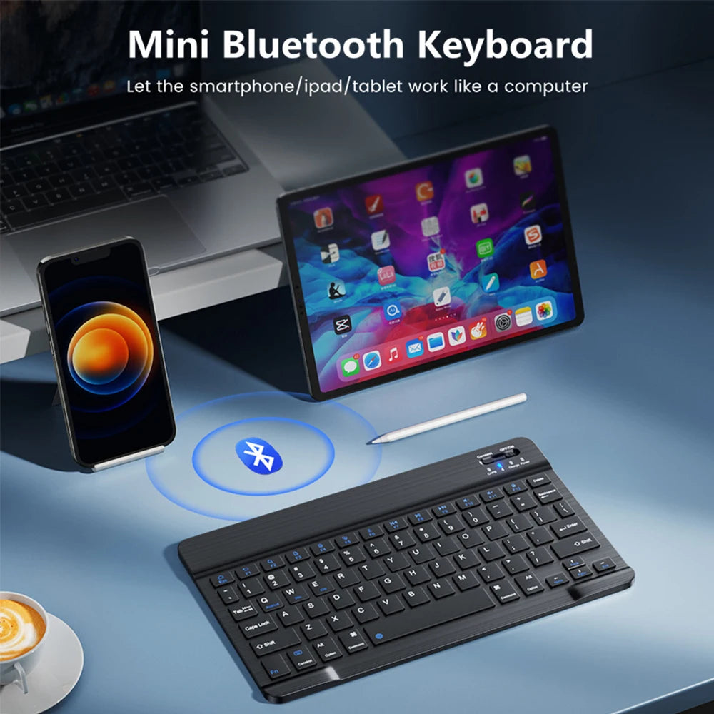 Bluetooth Keyboard and Mouse For iPad Xiaomi Samsung