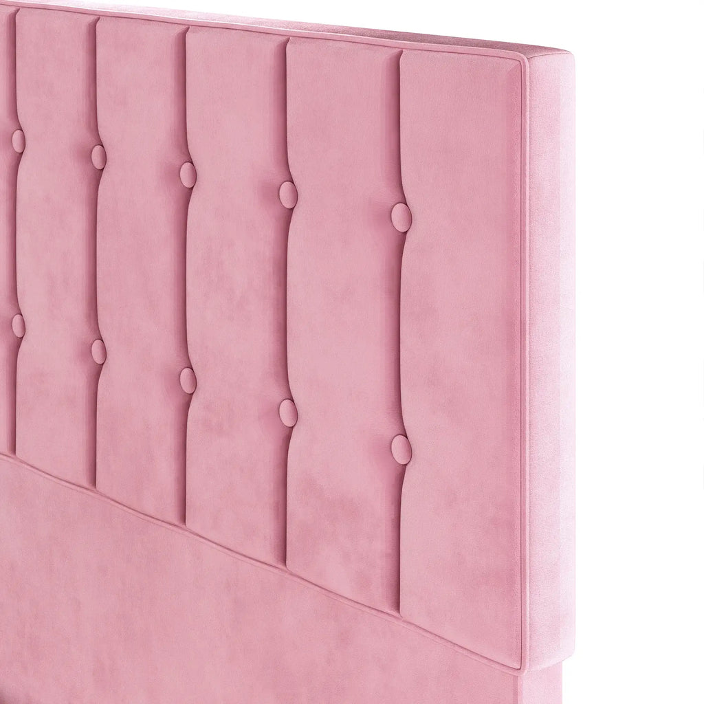 Bed Frames, Velvet Upholstered Platform Bed Frame with Headboard