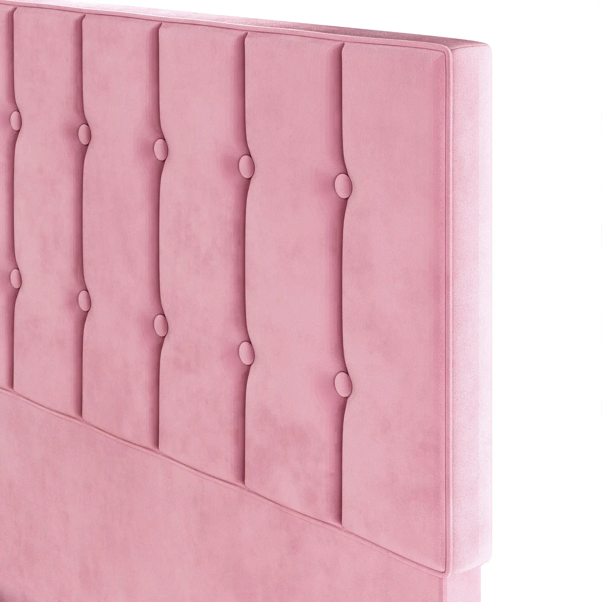 Bed Frames, Velvet Upholstered Platform Bed Frame with Headboard