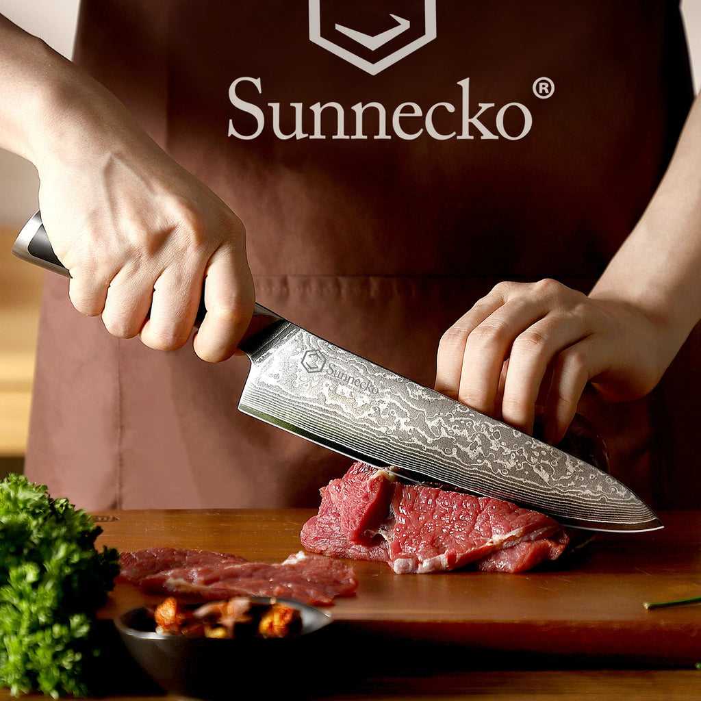 Sunnecko Damascus Knives 1-6Pcs/Set Ultra Sharp