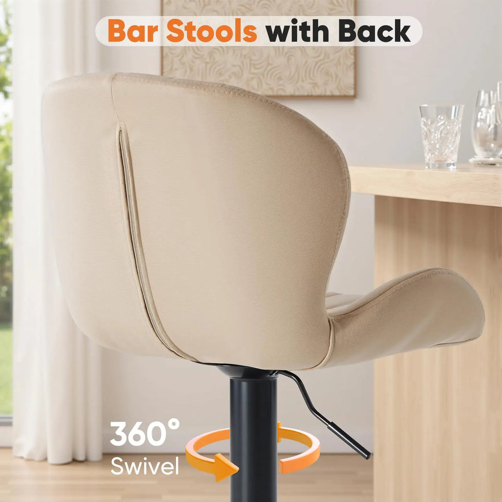 Ergonomic Modern 360° Swivel Dining Chairs Set of 2