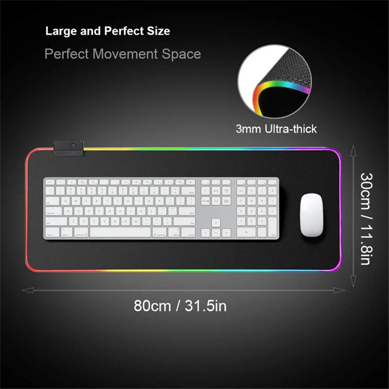 RGB Hexagonal Mouse Pad 900x350 LED
