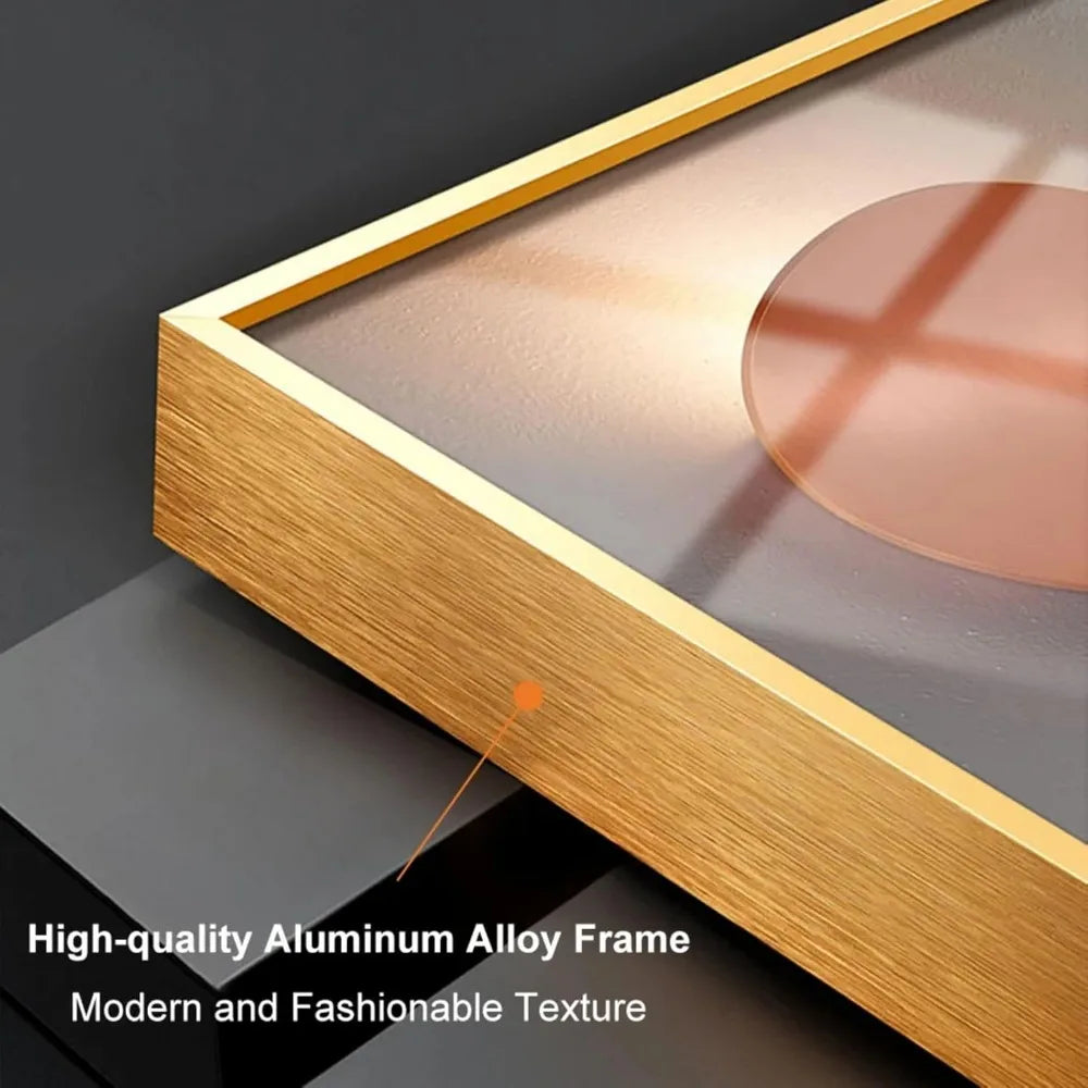 Modern Decorative Clocks Set with Canvas Painting