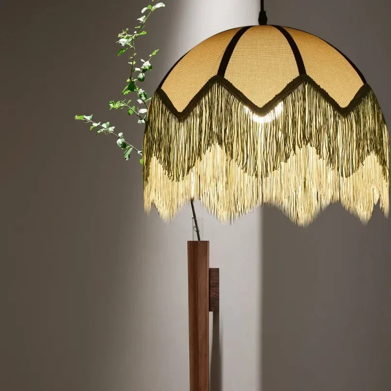 New French retro style fabric woven chandelier