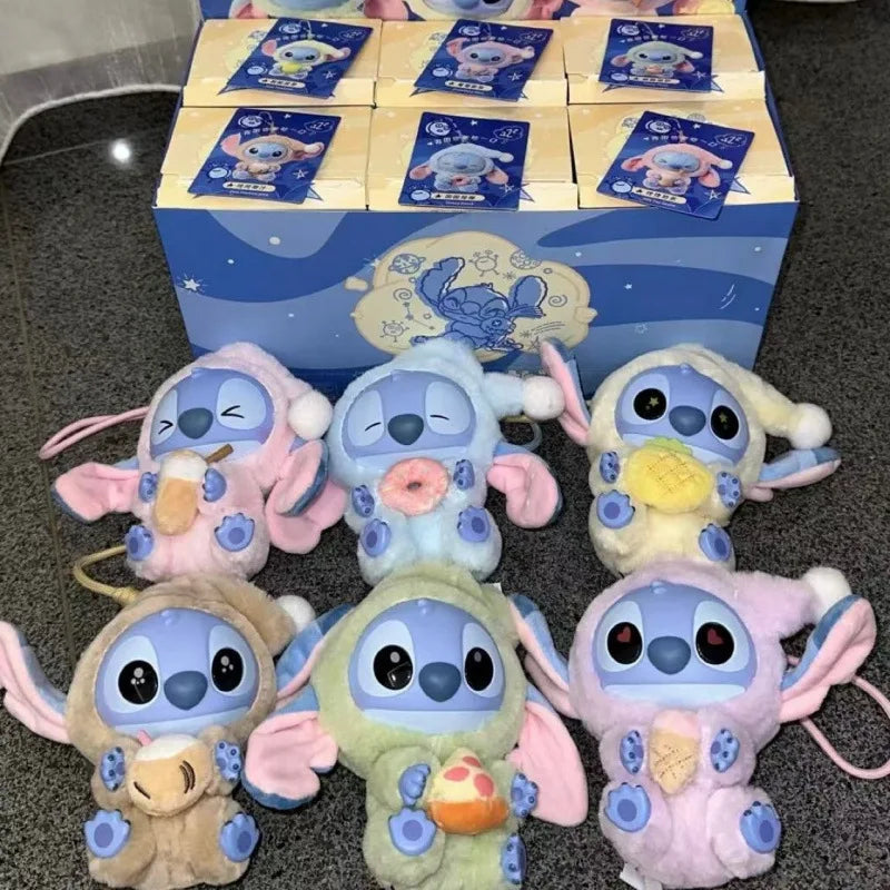 Stitch Eat Something Before Sleep Series Blind Box Plush Vinyl