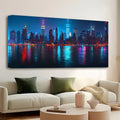 New York City skyline painting art, wall decor, home and dorm decor