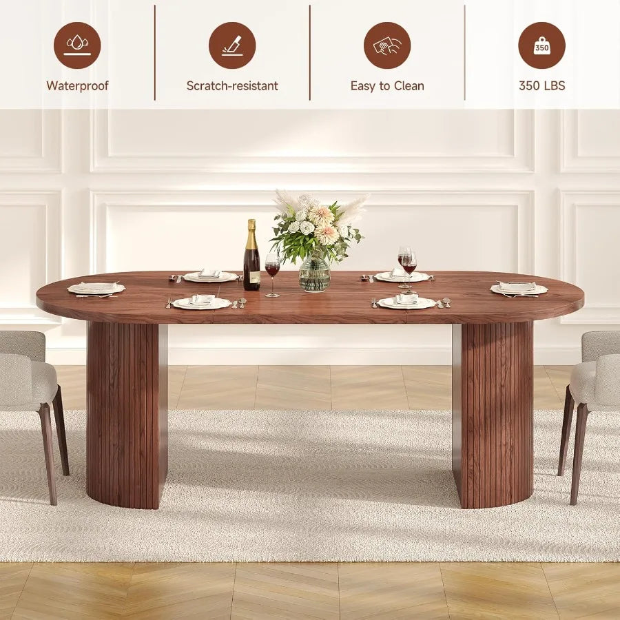 70.8 Inch Oval Dining Table