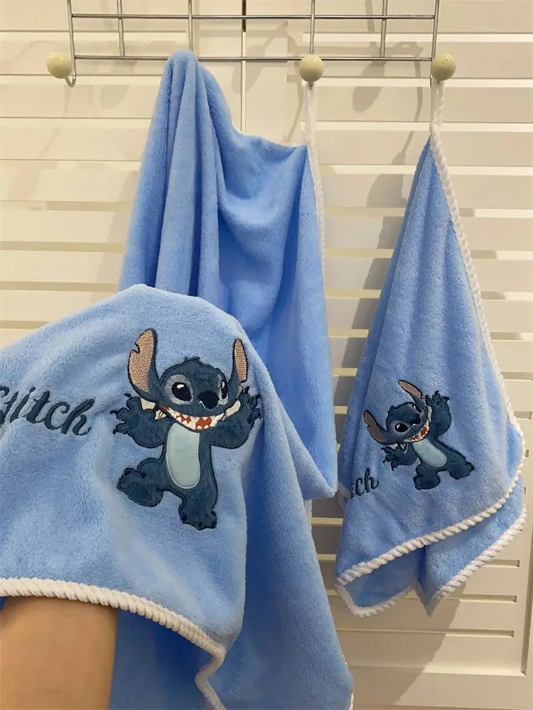 Cute Stitch Bath Towel Cartoon