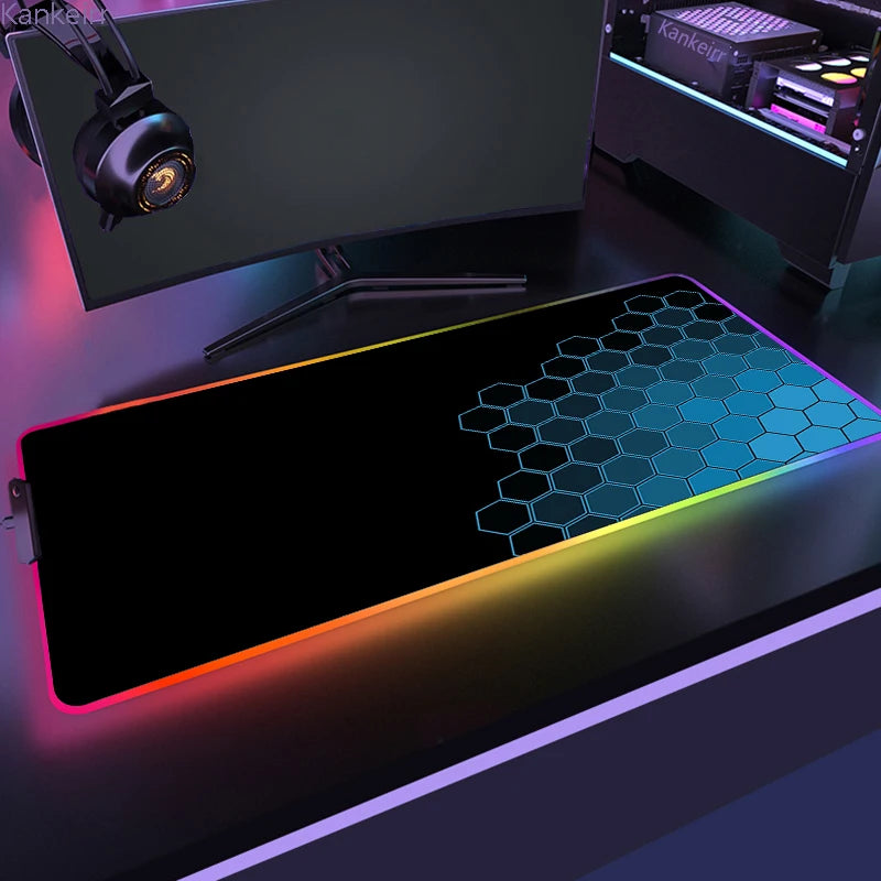 RGB Hexagonal Mouse Pad 900x350 LED