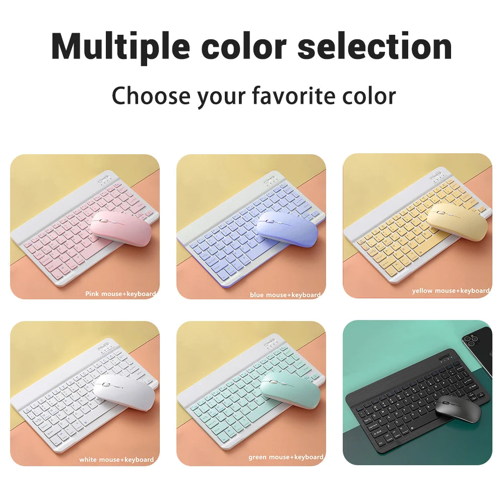 Bluetooth Keyboard and Mouse For iPad Xiaomi Samsung