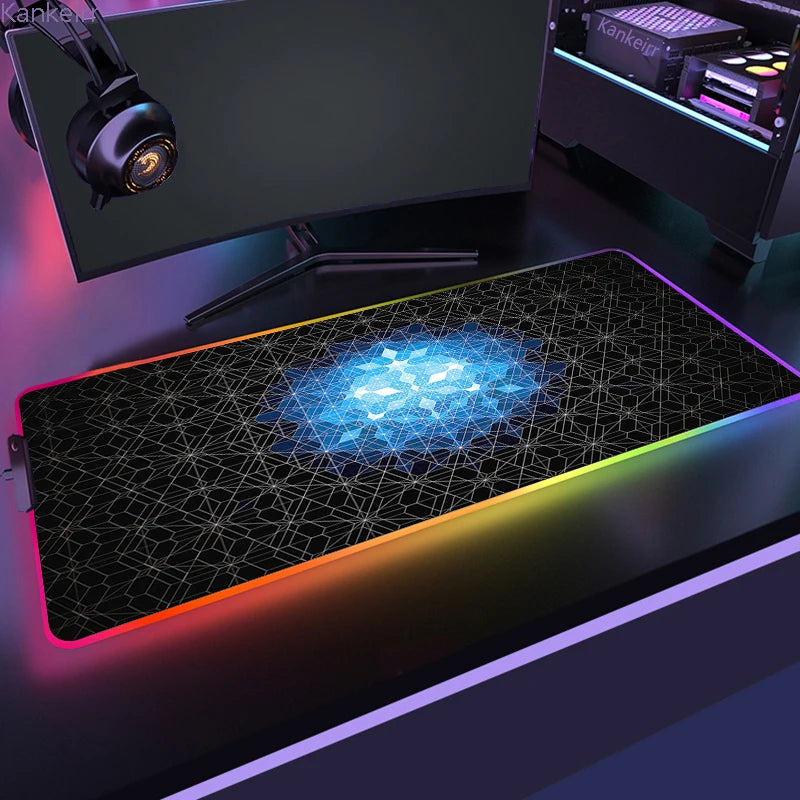 RGB Hexagonal Mouse Pad 900x350 LED