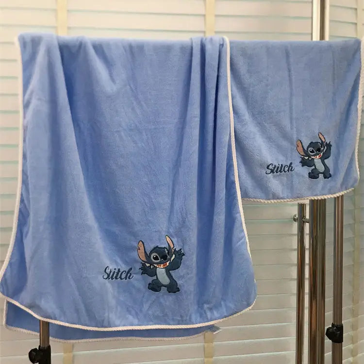 Cute Stitch Bath Towel Cartoon