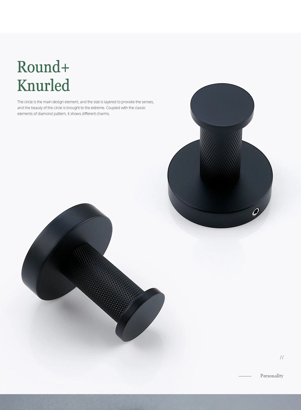 Black Bathroom Accessories Brass Knurled Kit Paper Holder Towel Rack Shelf Single Towel Holder Toilet Brush Holder Hook