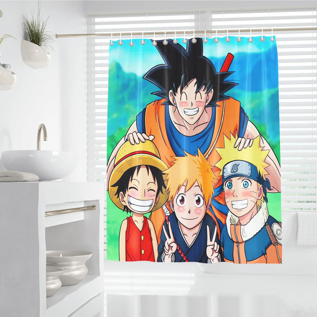 One Piece Anime Shower Curtain, Bathroom Accessories