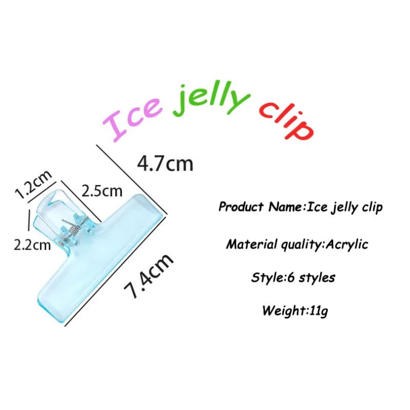 1Pc Creative Transparent Jelly Clip Storage