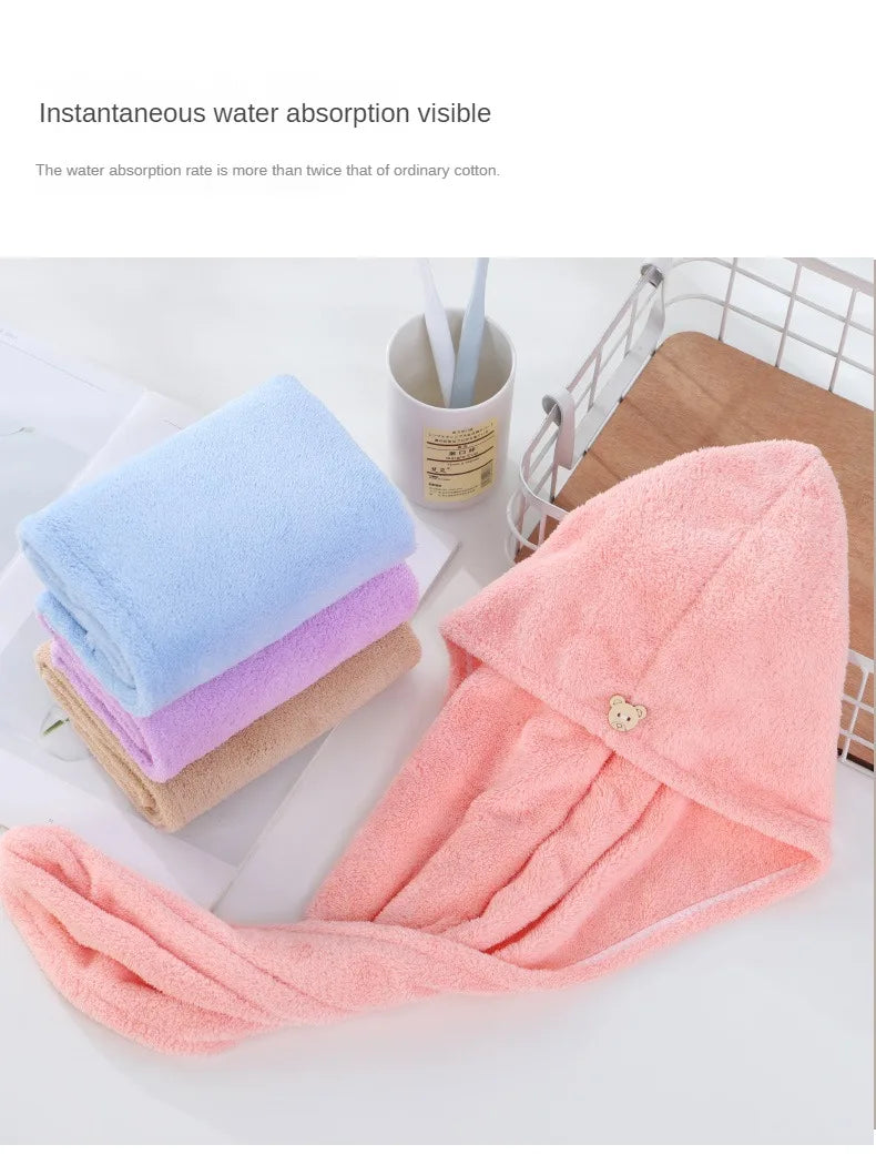 Dry Hair Cap Sports Towel Fiber Super Fine Adult Bath Towel