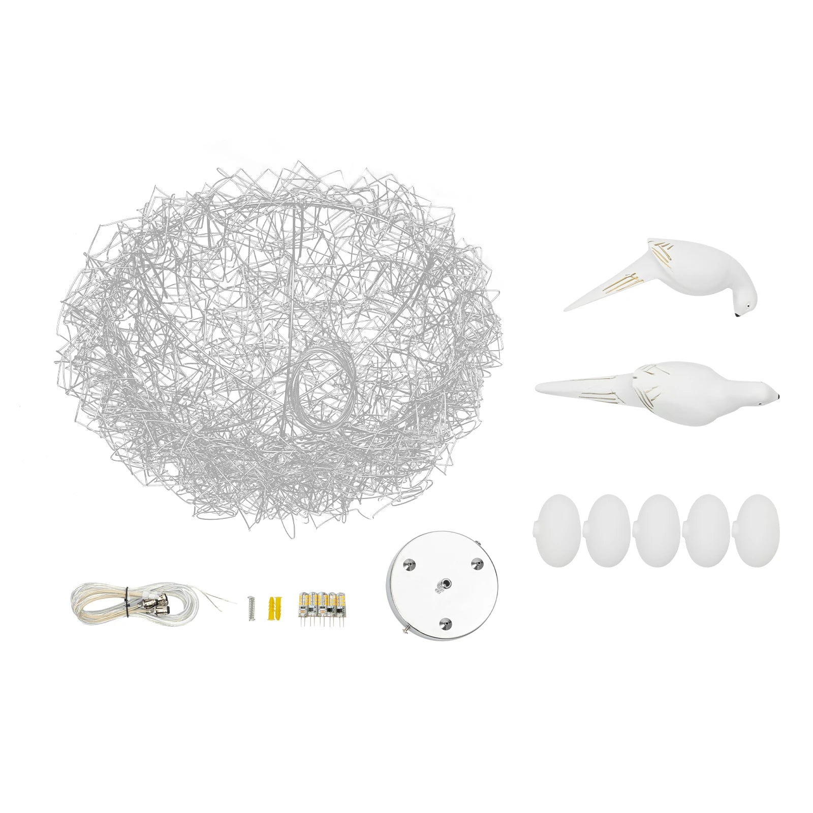 5 Light Woven Nest Chandelier