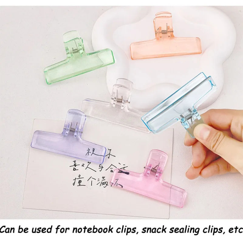 1Pc Creative Transparent Jelly Clip Storage