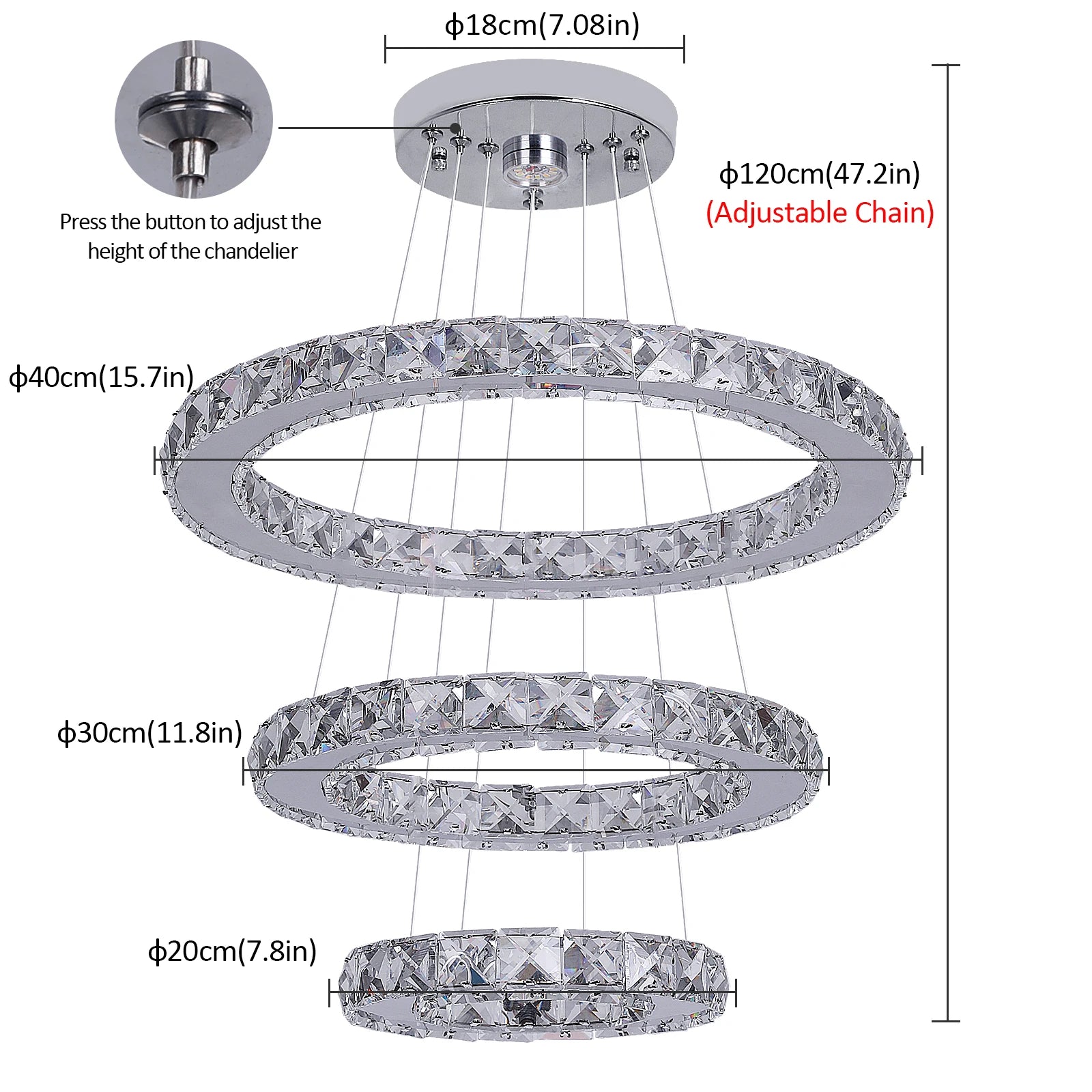 French luxury crystal chandeliers
