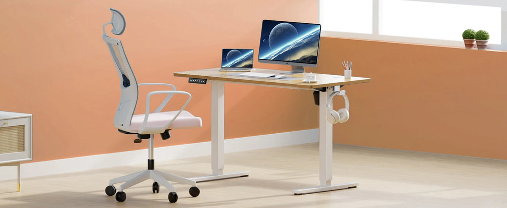 Electric Standing Desk Height Adjustable 40x24 Inch Stand Up Sit Stand Computer Desk