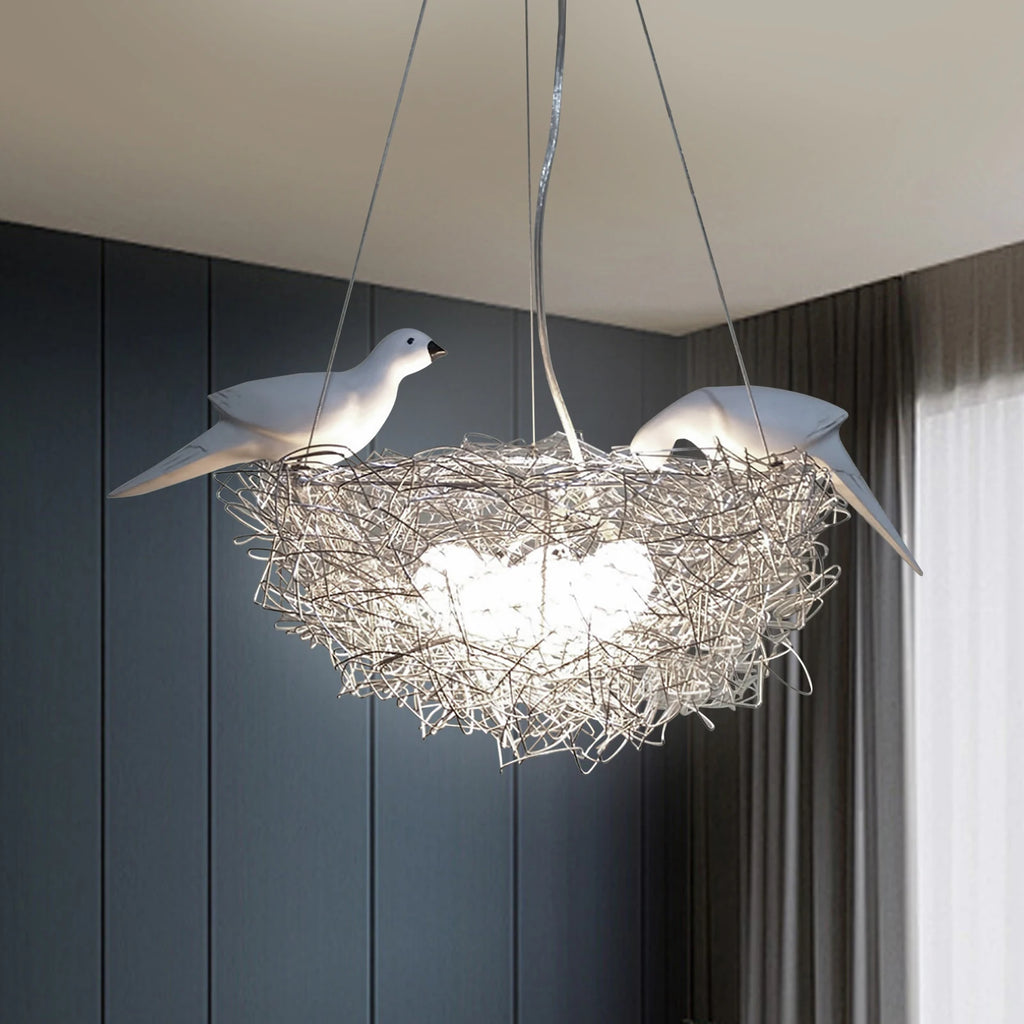 5 Light Woven Nest Chandelier
