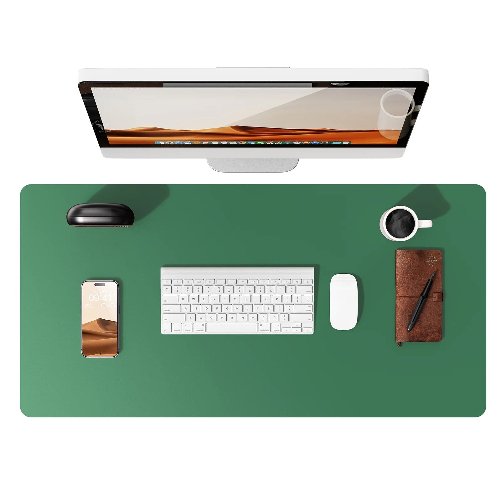 Large Mouse Pad,Office Desk Mat, Leather Desk Pad Protector, Non-Slip