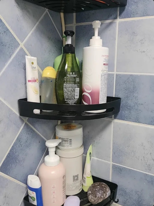 3/2/1 PCS Strong Adhesive No Drill Shower Shelf Storage Upgraded Waterproof Bathroom Organizer