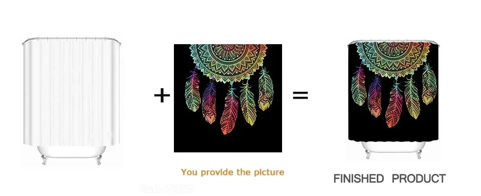 MINISO M-Minions Cartoon Colorful Shower Curtain 1pcs