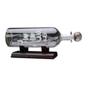 Sailboat in Glass Bottle Wooden Base