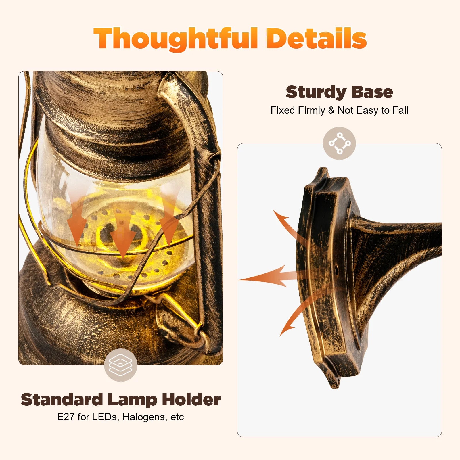 Wall Sconces Retro Antique Vintage Rustic Lantern Lamp