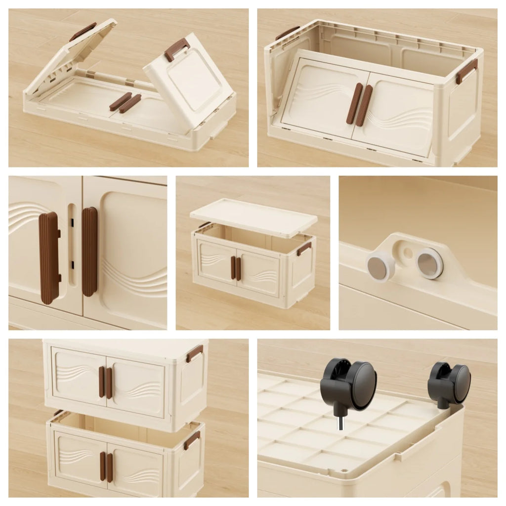 Foldable Storage Box with Clear Door
