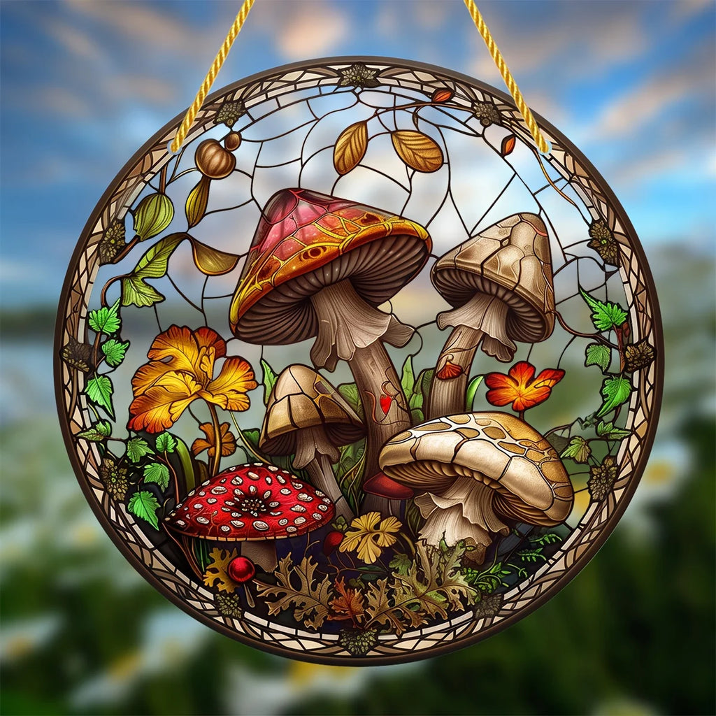 1PC Mushroom Suncatcher