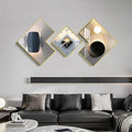 Modern Decorative Clocks Set with Canvas Painting