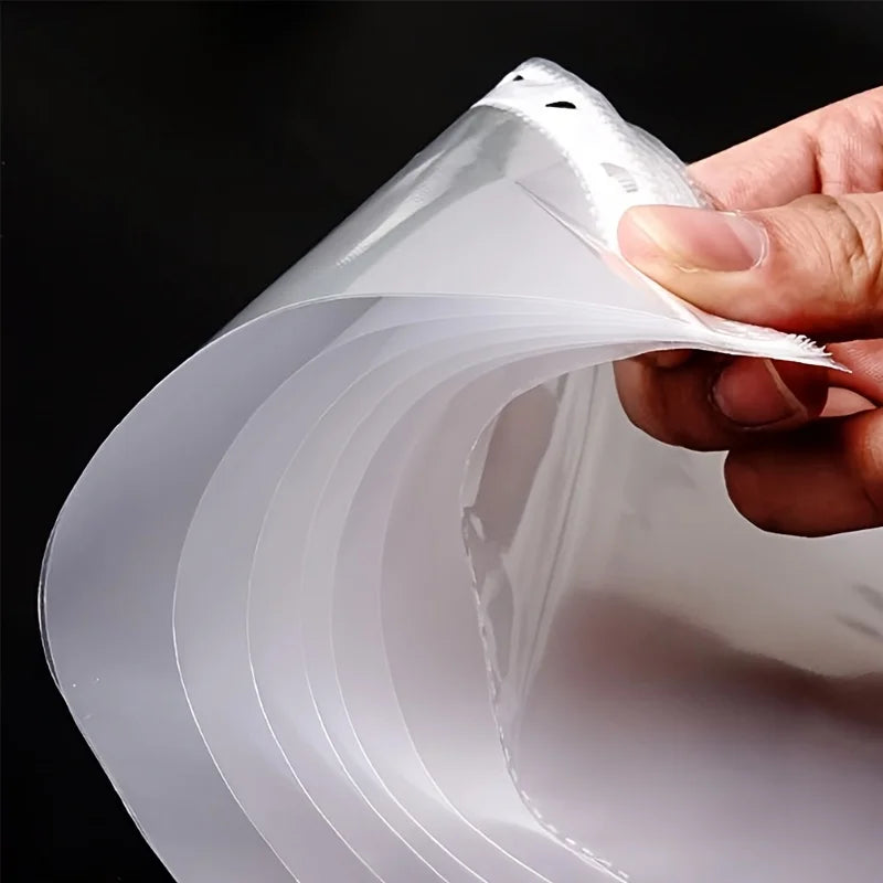 100 A4 folders, transparent plastic document bags,