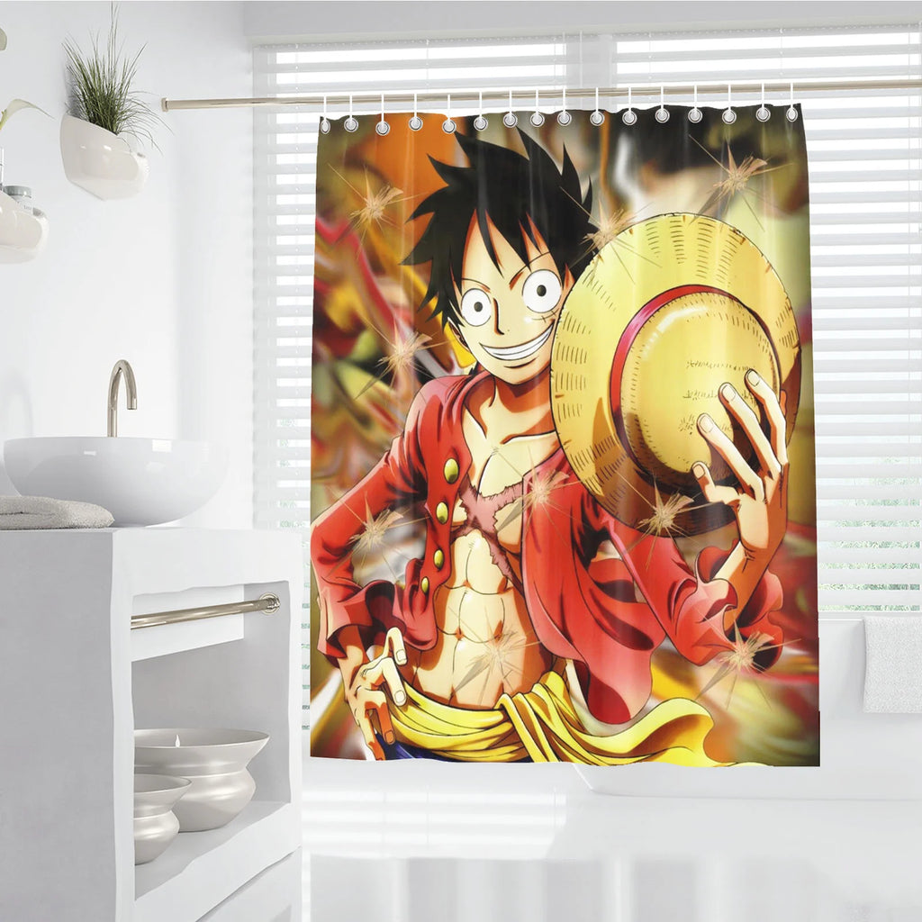 One Piece Anime Shower Curtain, Bathroom Accessories