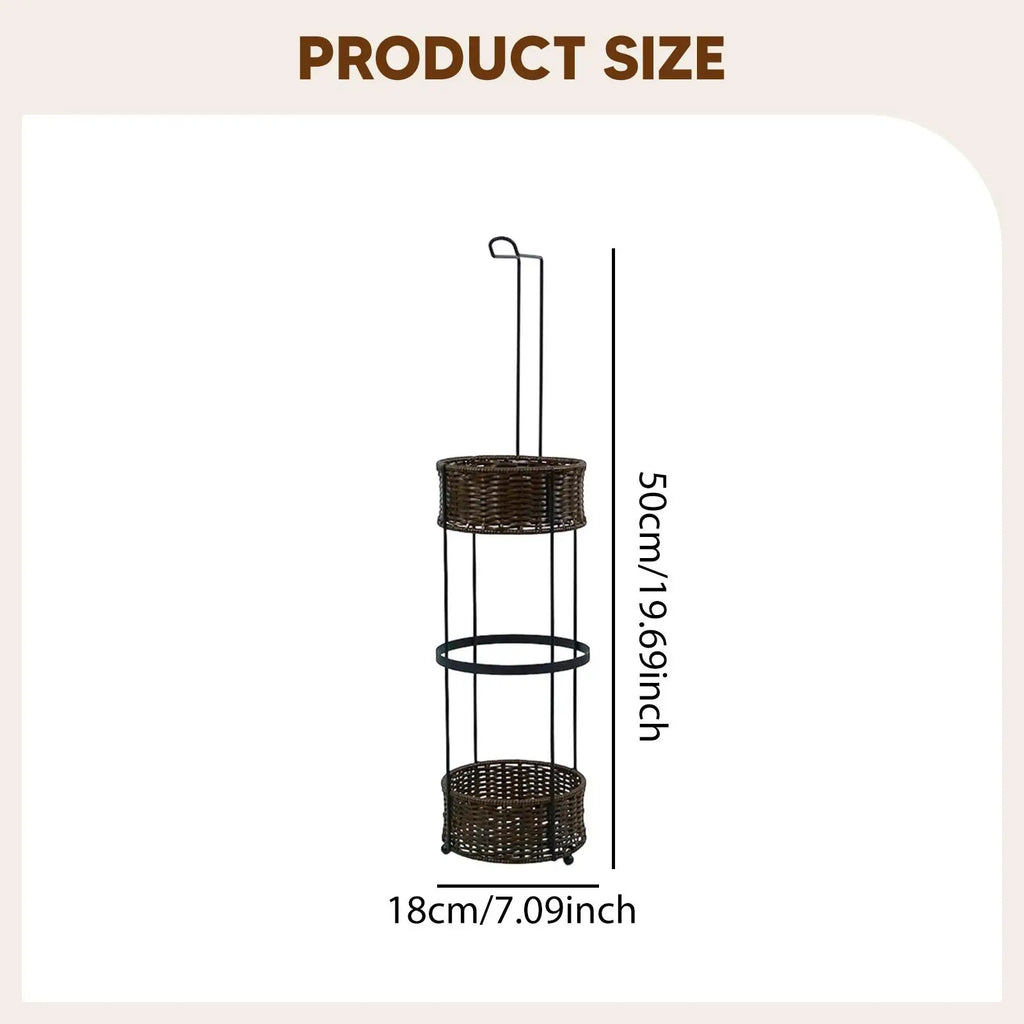 Hand woven kitchen paper holders, bathroom movable,
