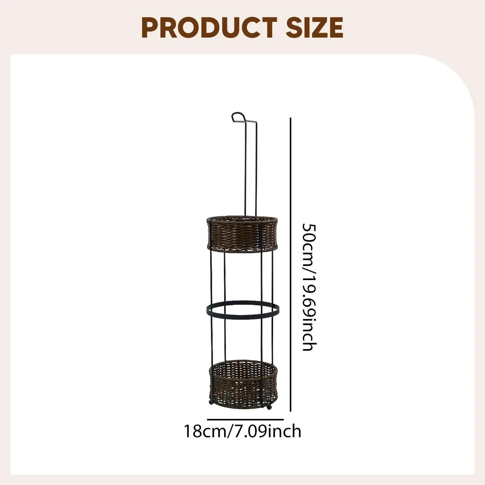 Hand woven kitchen paper holders, bathroom movable,