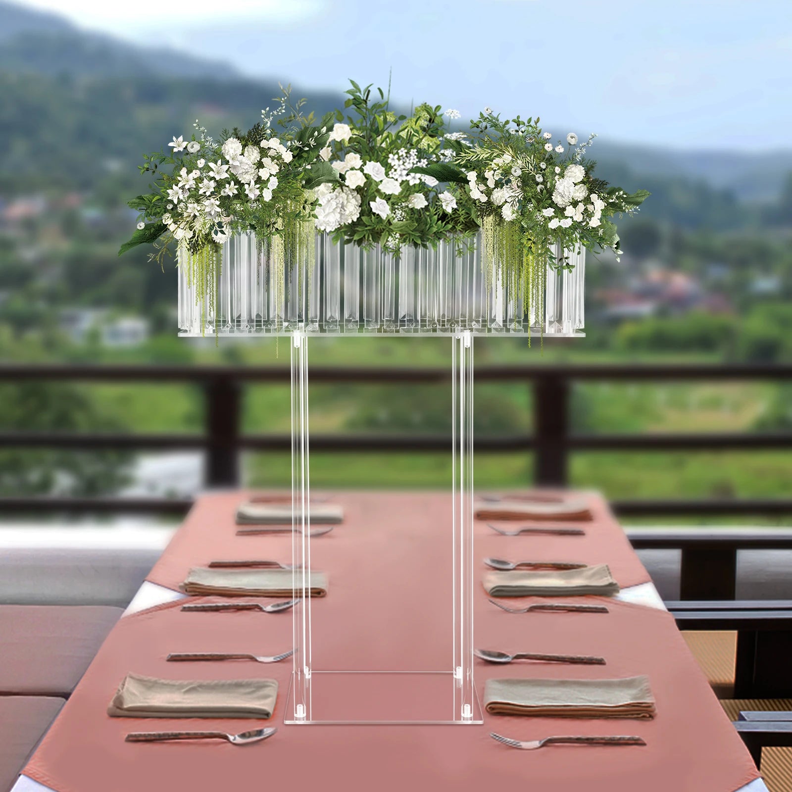 Crystal Flower Stand Clear