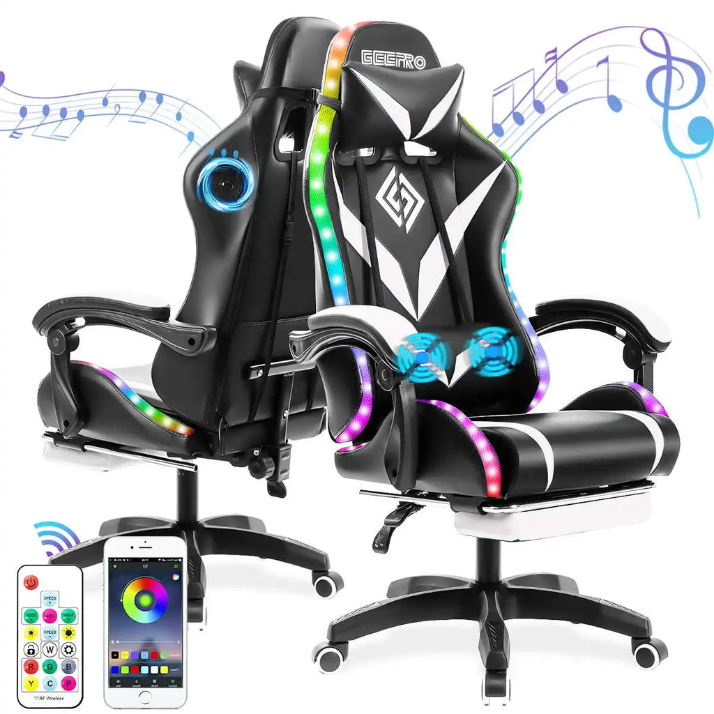 135 Degrees Gaming Chair RGB Light Office Chair