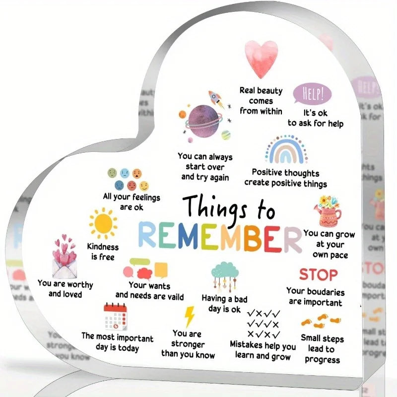 acrylic block puzzle plaque decoration gift for daughter and son to father