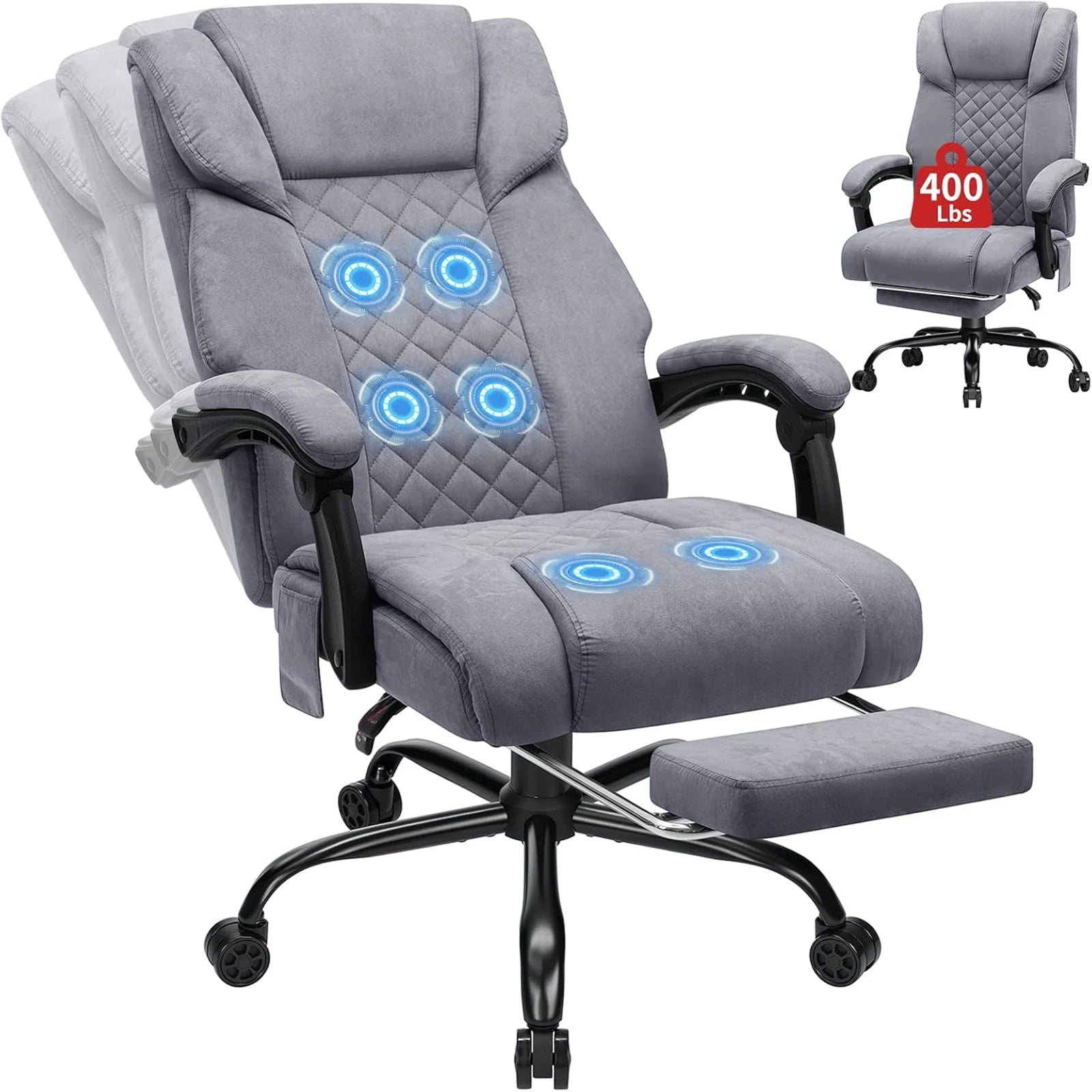 Ergonomic Six Point Massage Office Chair