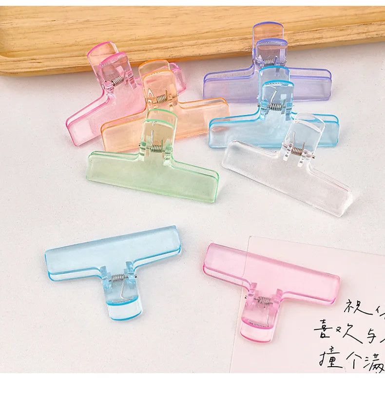 1Pc Creative Transparent Jelly Clip Storage