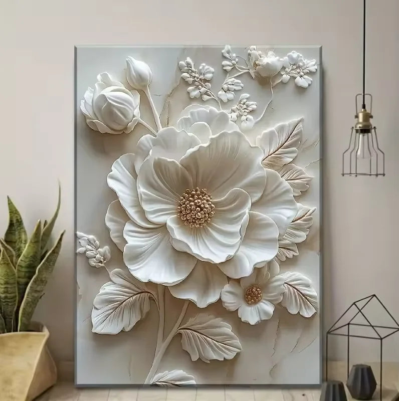Art Vintage Gold Flower Wall Decoration